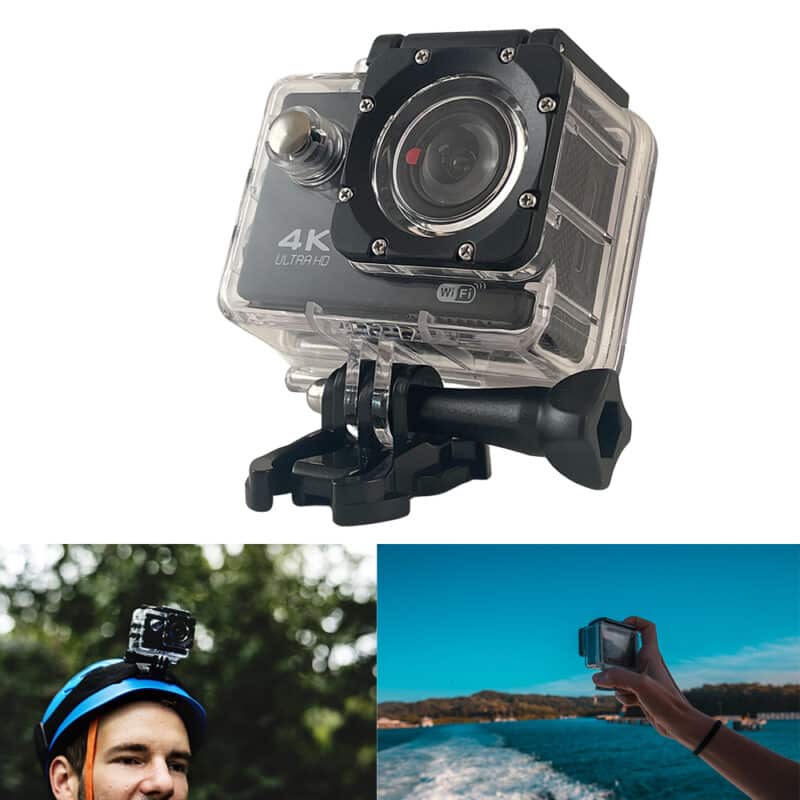 Action-Kamera mit wasserdichtem Gehäuse - 4K - 16.0 Mega Pixel