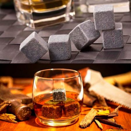 Whiskystein, 9 Stück (Eiswürfel für Whisky und andere Getränke)