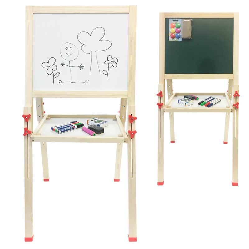 Zeichenbrett - magnetisches Whiteboard und Kreidetafel