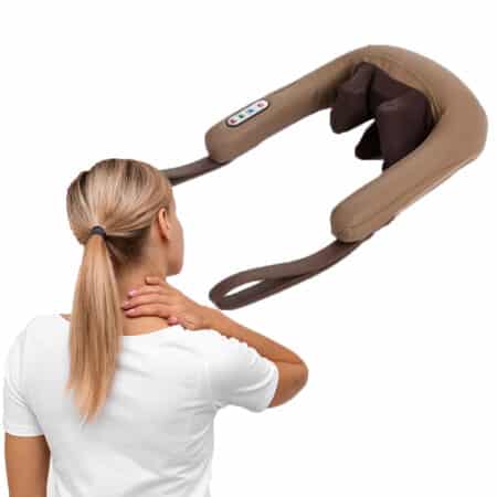 Nackenmassage mit Shiatsu-Massage, 2 Rotationsrichtungen und wohltuender Wärmetherapie