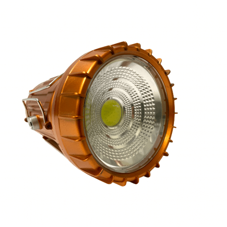 LED-Campinglampe mit Akku - geladen über Solarzellen