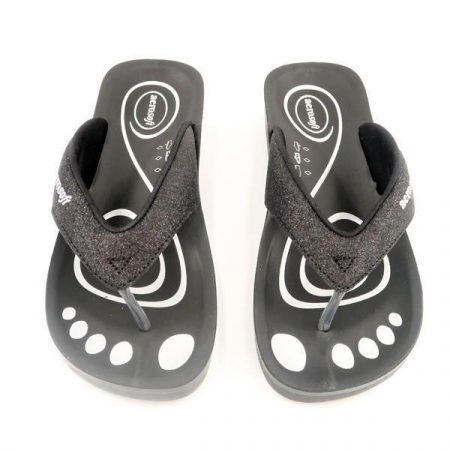 Sandaler Aerosoft model A0825 m. glimmer (Sort)