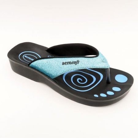 Sandaler Aerosoft model A0825 m. glimmer (Tyrkis)
