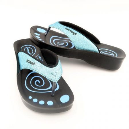 Sandaler Aerosoft model A0825 m. glimmer (Tyrkis)