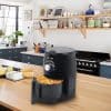 Airfryer Heißluftfritteuse 1,8 L. von Royalty Line (fettarm: grillen, backen, braten und frittieren)