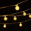LED-Lichterkette mit 20 Kugeln - Gold (3 Meter)