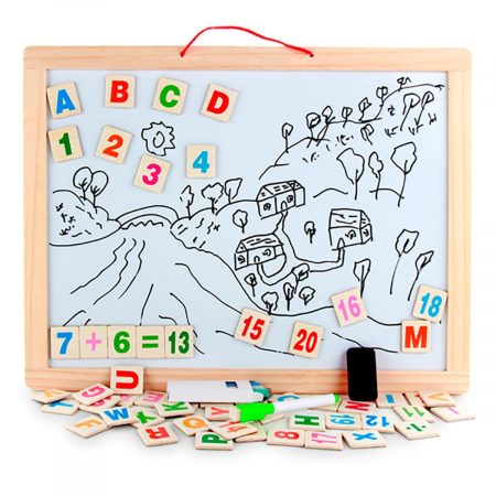 Zeichenbrett - magnetisches Whiteboard und Kreidetafel