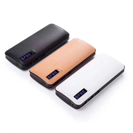 Powerbank 10.000 mAh Leder-Optik