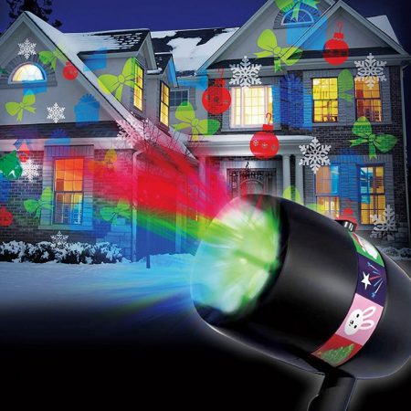 LED-Außenprojektor - Magic Light - mit 12 wunderschönen Motiven
