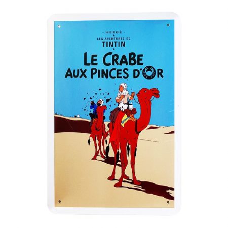 Metallschild - TinTin Le Crabe