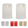 2 Stk. LED-Kerze mit beweglicher Flamme 5,5x7cm