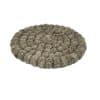 Untersetzer aus 100 % Wolle (Durchmesser 19 cm) – grau, dunkelgrau oder mehrfarbig