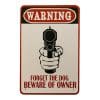 Metallschild - Warning