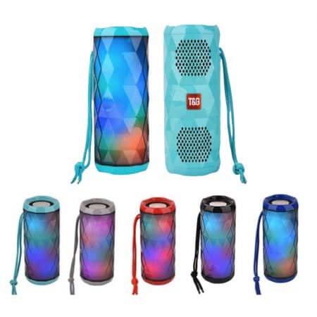 Bluetooth-Lautsprecher 5W mit coolen LED-Lichteffekten und Doppelbass