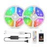 LED Leiste Lichterkette 10 m. W / Bluetooth, Fernbedienung und Musiksensor