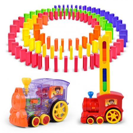 Domino-Zug mit Licht und Geräusch (selbstfahrende Spielzeugeisenbahn, d