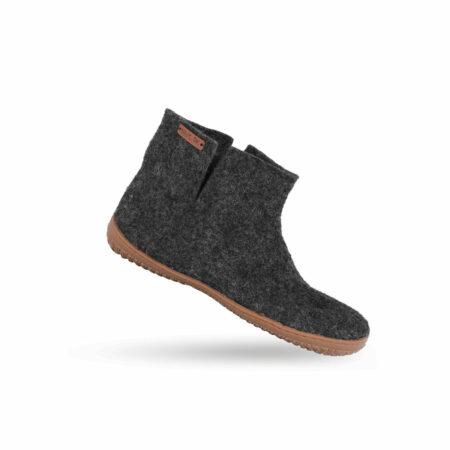 Wollstiefel (100% reine Wolle) - Modell Koks mit Gummisohle