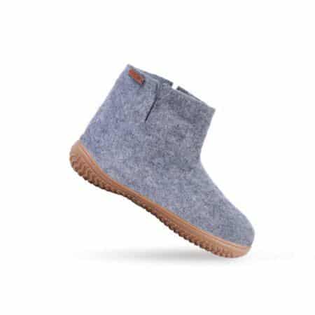 Wollstiefel (100% reine Wolle) - Modell Denim mit Gummisohle
