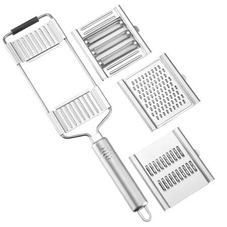 Reibe 3-in-1 Edelstahl - für Gemüse, Obst etc.