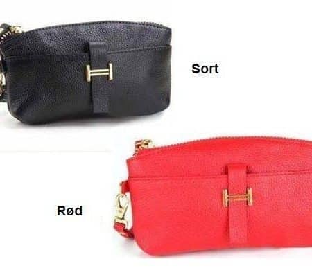Modische Clutch aus echtem Leder