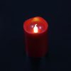 LED-Kerzen aus Kunststoff 6 Stk. in rot (5,0 x 7,4 cm.)