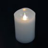LED-Kerze aus Kunststoff 6 Stk. in weiß (5,0 x 7,4 cm.)