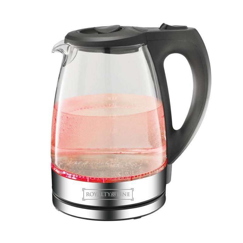 Wasserkocher aus Glas mit Licht von Royalty Line