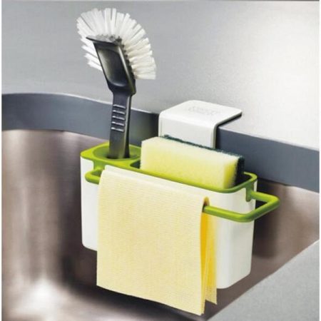 Küchenspülenhalter für Bürste, Seife, Lappen und Schwamm etc.