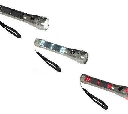 Taschenlampe mit Solarzellen